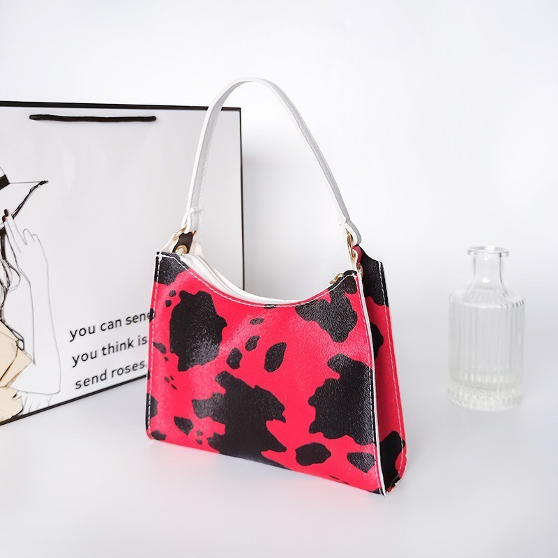 cow print mini purse